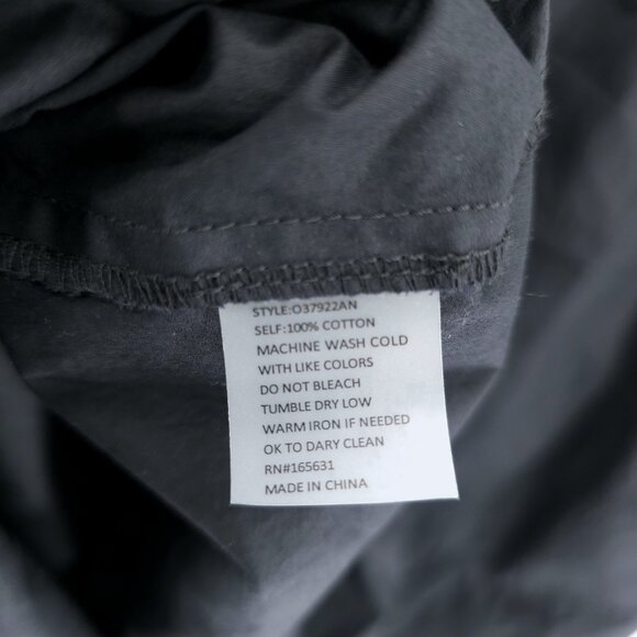 JOHNNY WAS Calme Collection Black Poplin Dolman Dress Cross Over V-Neck MEDIUM - Picture 4 of 4